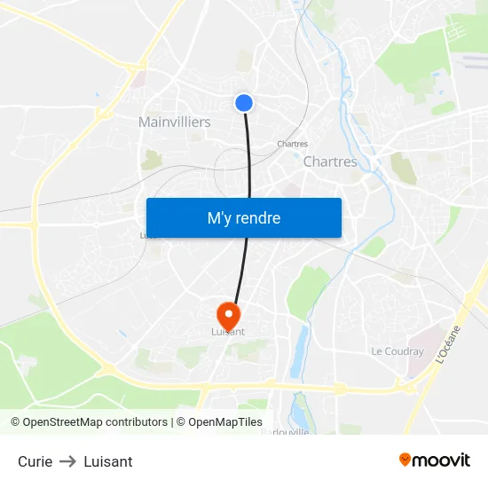 Curie to Luisant map