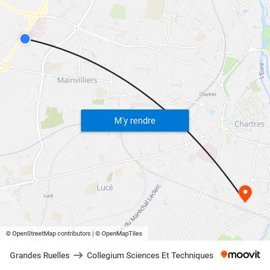 Grandes Ruelles to Collegium Sciences Et Techniques map