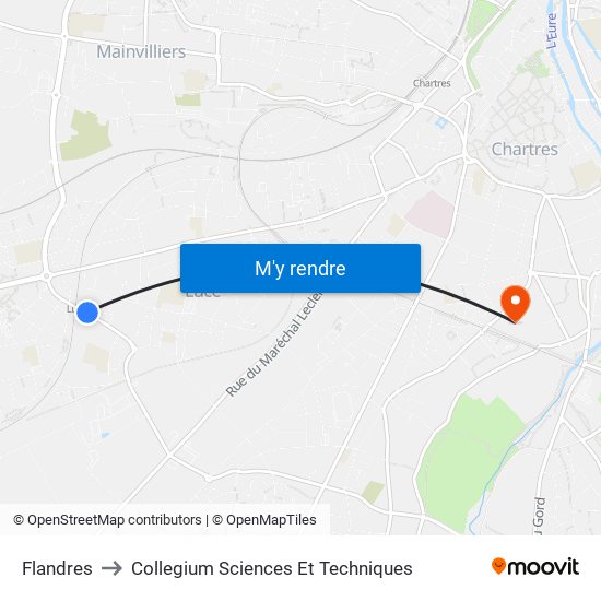 Flandres to Collegium Sciences Et Techniques map