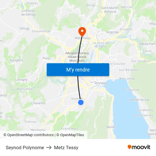 Seynod Polynome to Metz Tessy map