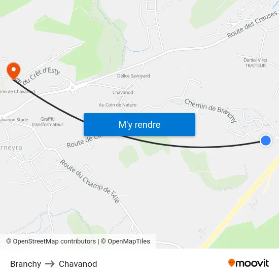 Branchy to Chavanod map