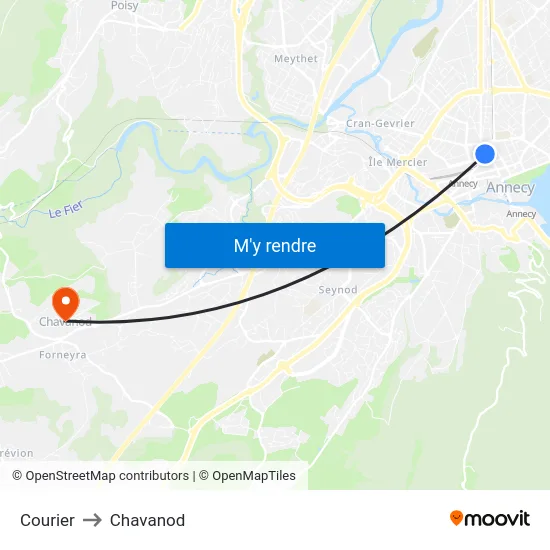 Courier to Chavanod map