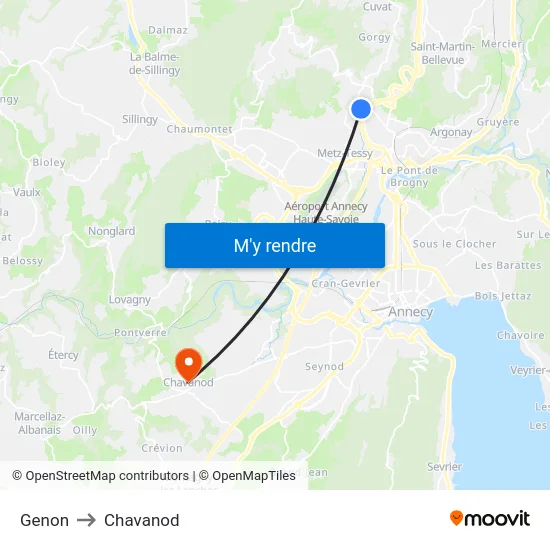 Genon to Chavanod map