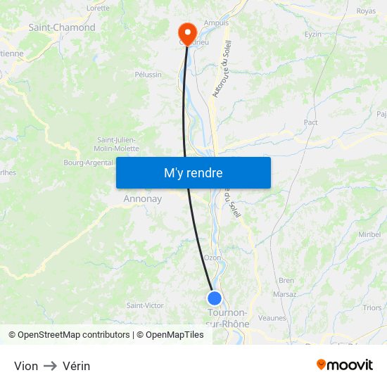 Vion to Vérin map