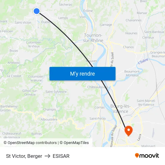 St Victor, Berger to ESISAR map