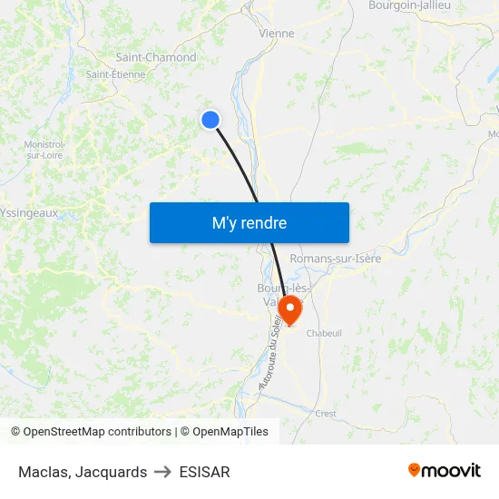 Maclas, Jacquards to ESISAR map