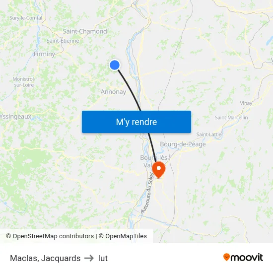 Maclas, Jacquards to Iut map