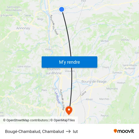 Bougé-Chambalud, Chambalud to Iut map
