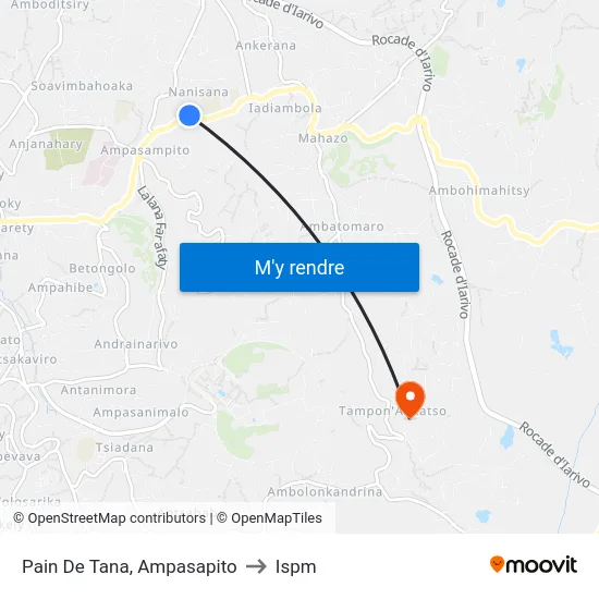 Pain De Tana, Ampasapito to Ispm map