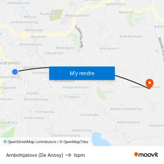 Ambohijatovo (De Anosy) to Ispm map