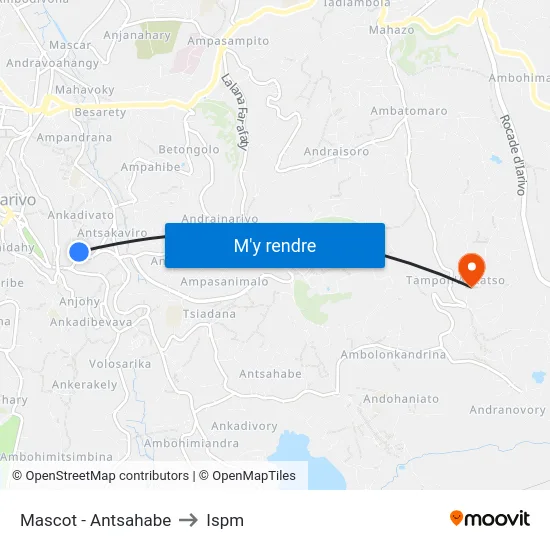 Mascot - Antsahabe to Ispm map