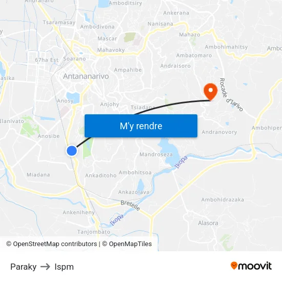 Paraky to Ispm map