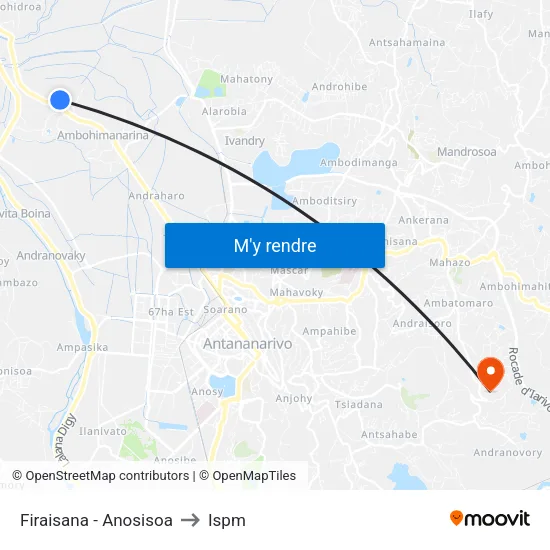 Firaisana - Anosisoa to Ispm map