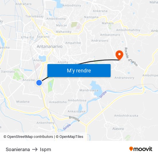 Soanierana to Ispm map