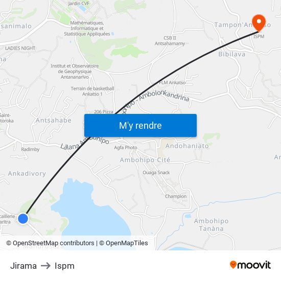Jirama to Ispm map