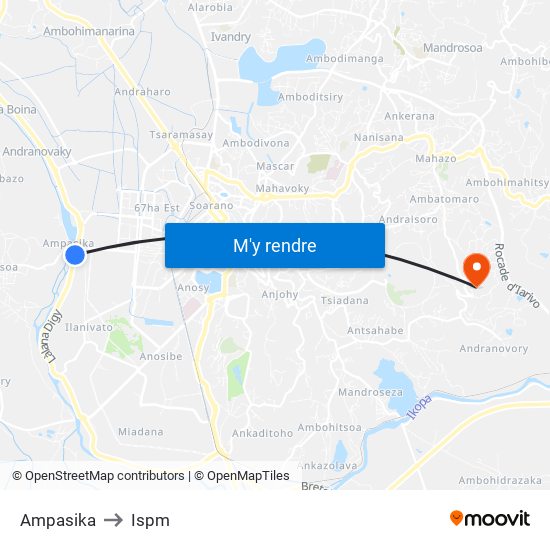 Ampasika to Ispm map