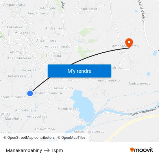 Manakambahiny to Ispm map