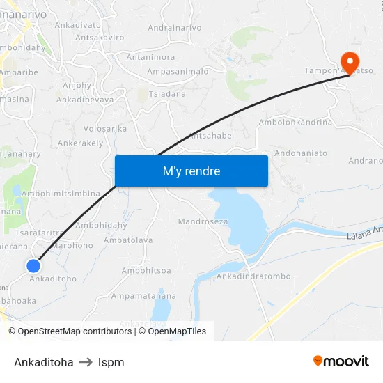 Ankaditoha to Ispm map