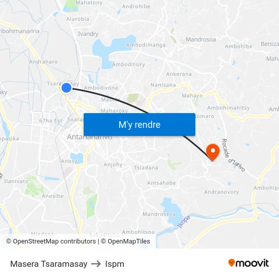 Masera Tsaramasay to Ispm map