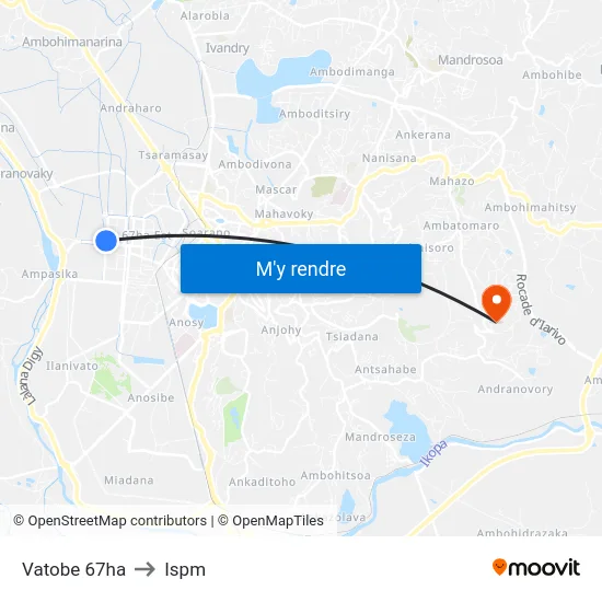 Vatobe 67ha to Ispm map