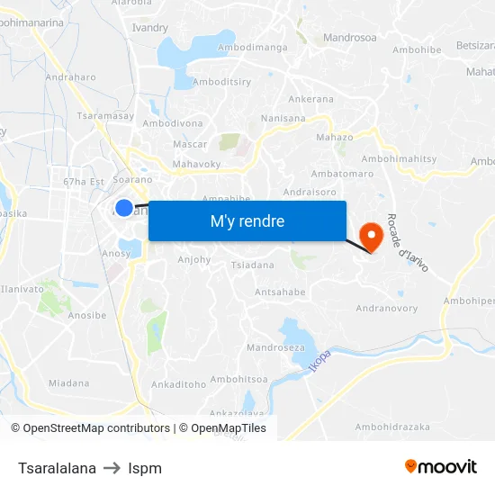 Tsaralalana to Ispm map