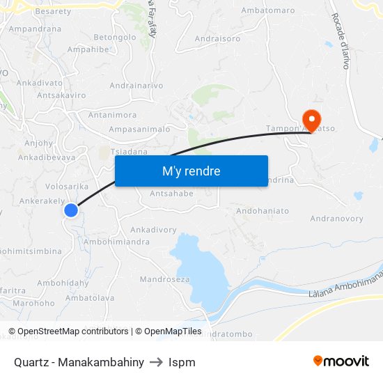 Quartz - Manakambahiny to Ispm map