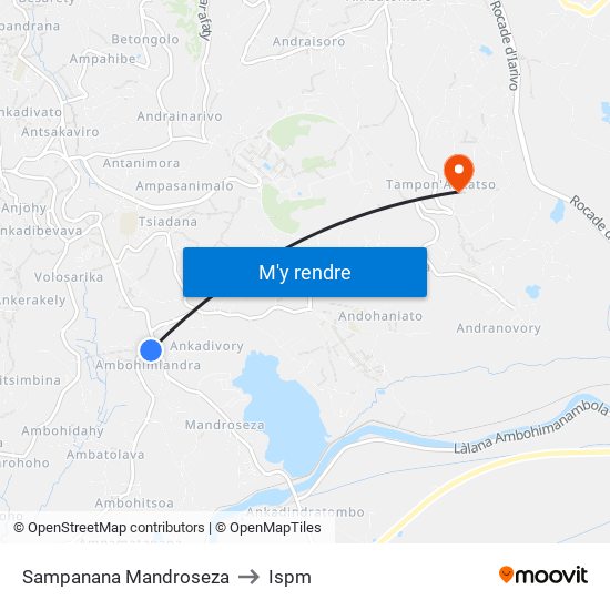 Sampanana Mandroseza to Ispm map