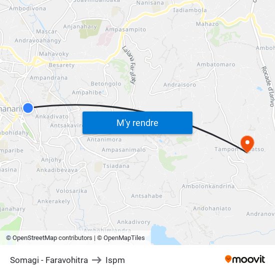Somagi - Faravohitra to Ispm map