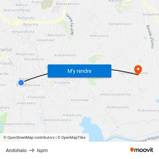 Andohalo to Ispm map
