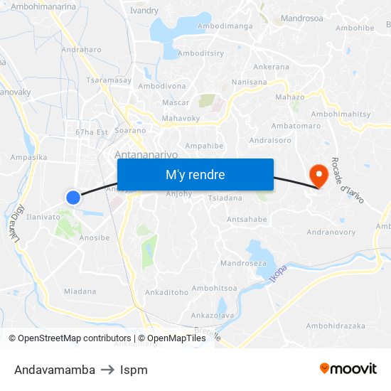 Andavamamba to Ispm map
