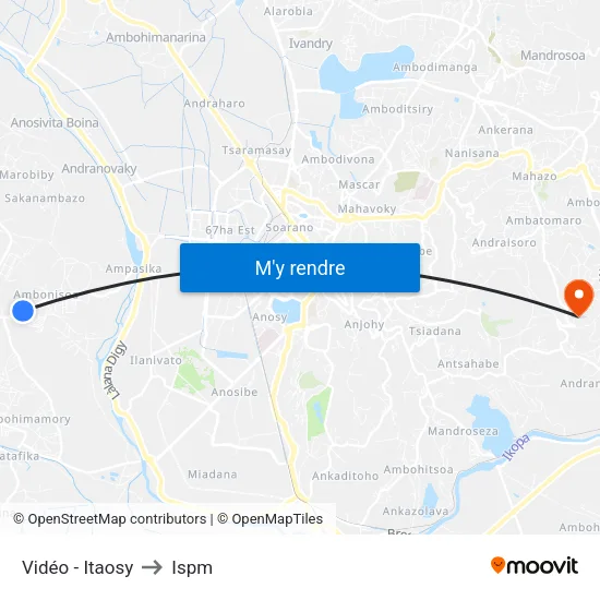 Vidéo - Itaosy to Ispm map