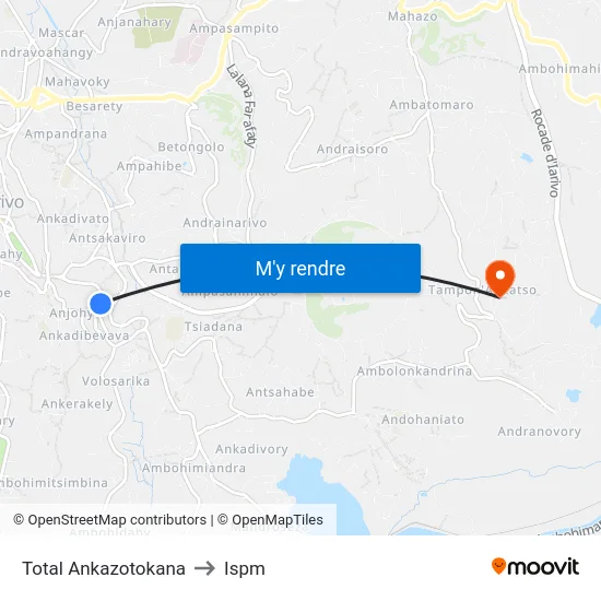 Total Ankazotokana to Ispm map