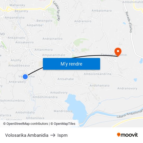 Volosarika Ambanidia to Ispm map