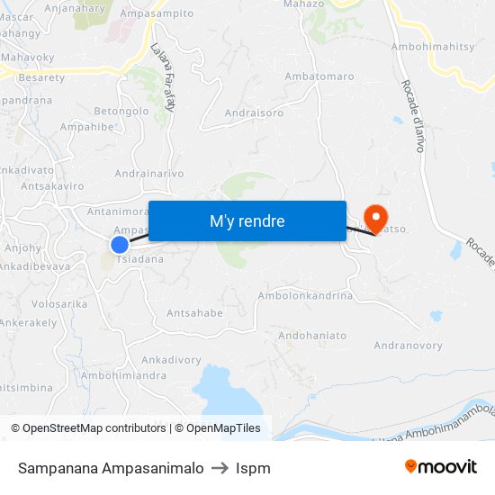 Sampanana Ampasanimalo to Ispm map