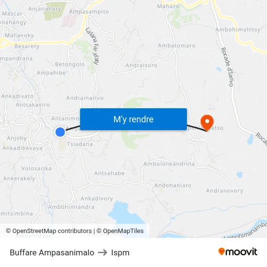 Buffare Ampasanimalo to Ispm map
