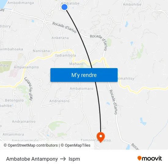 Ambatobe Antampony to Ispm map