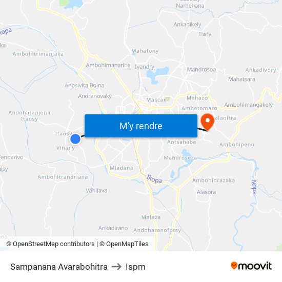 Sampanana Avarabohitra to Ispm map