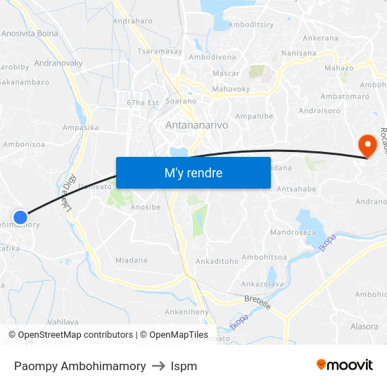 Paompy Ambohimamory to Ispm map