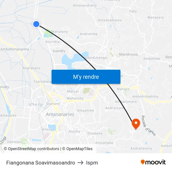 Fiangonana Soavimasoandro to Ispm map