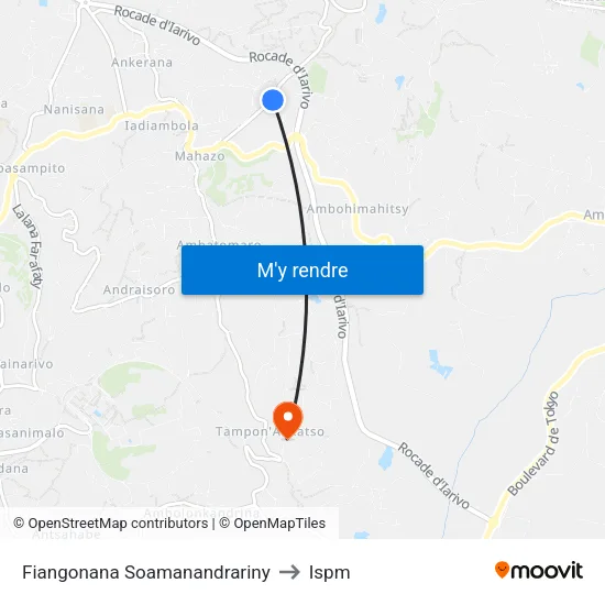 Fiangonana Soamanandrariny to Ispm map