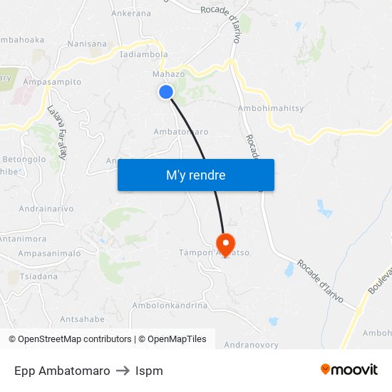 Epp Ambatomaro to Ispm map