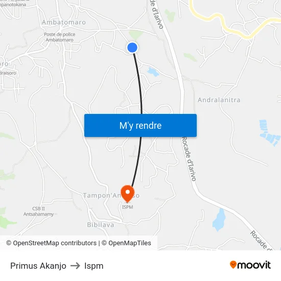 Primus Akanjo to Ispm map