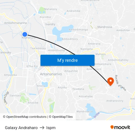 Galaxy Andraharo to Ispm map