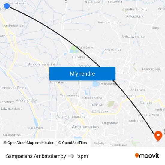 Sampanana Ambatolampy to Ispm map