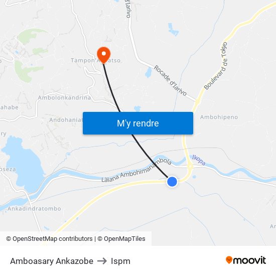 Amboasary Ankazobe to Ispm map