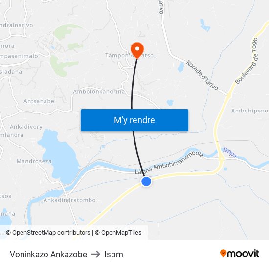 Voninkazo Ankazobe to Ispm map