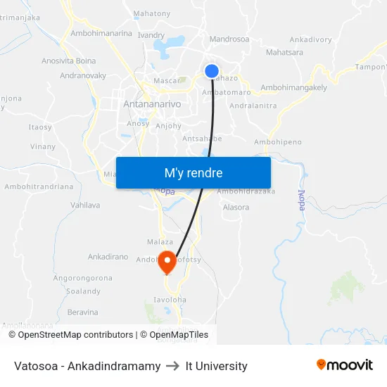 Vatosoa - Ankadindramamy to It University map