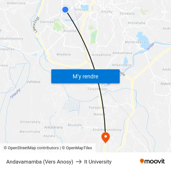 Andavamamba (Vers Anosy) to It University map
