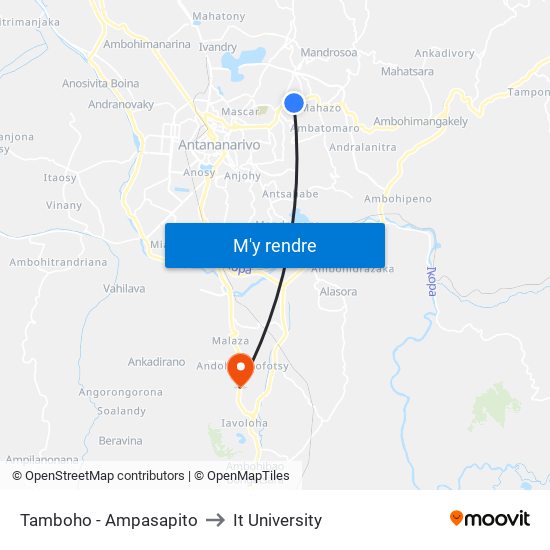 Tamboho - Ampasapito to It University map