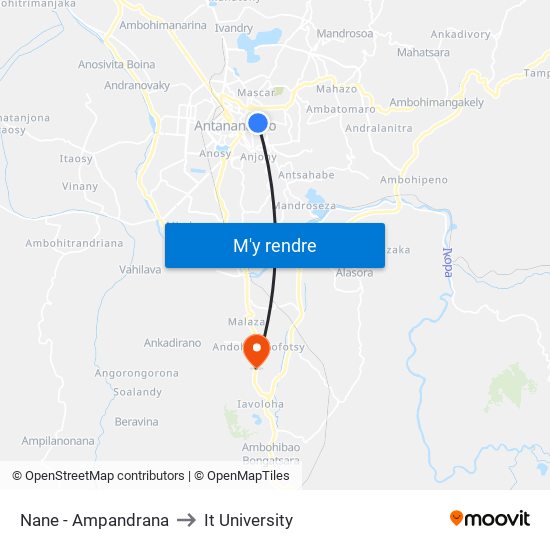 Nane - Ampandrana to It University map